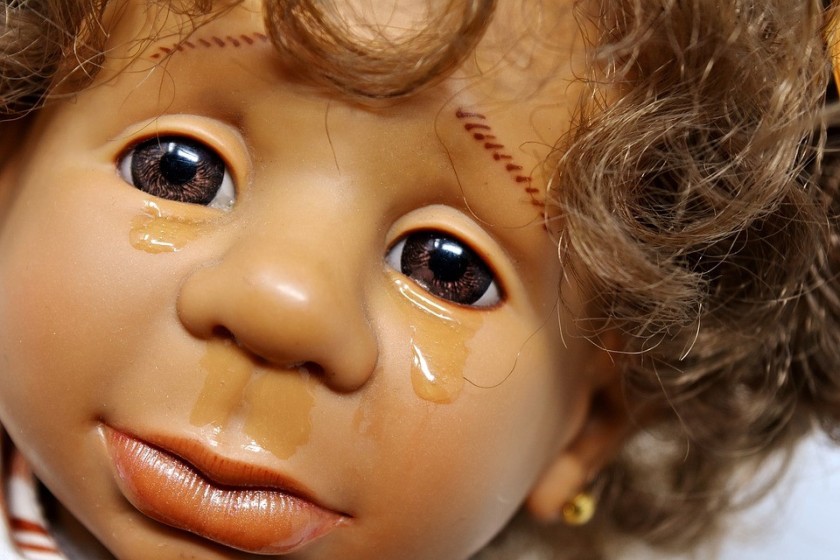 baby doll crying